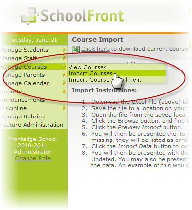 import courses