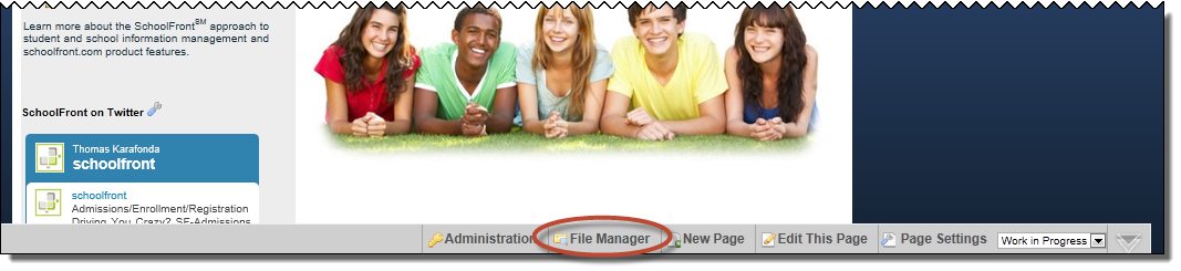 file manager link